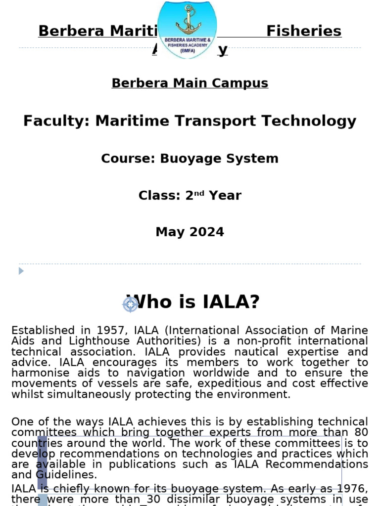 IALA Buoyage System Overview | PDF | Lighthouse