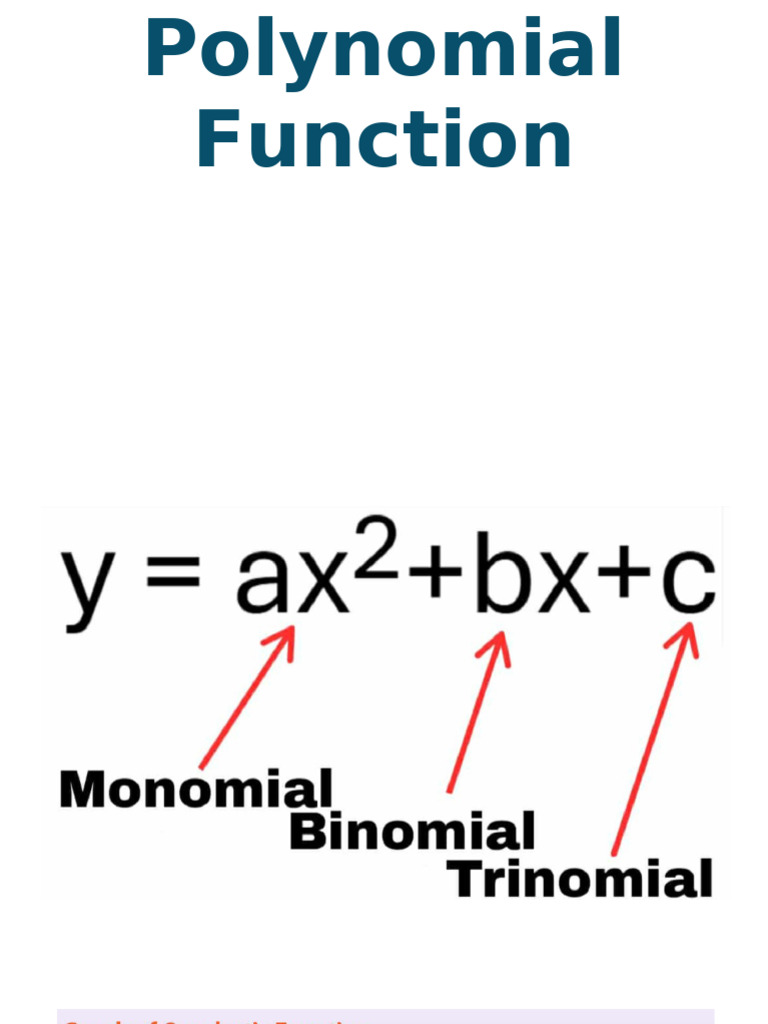 Polynomial Function | PDF
