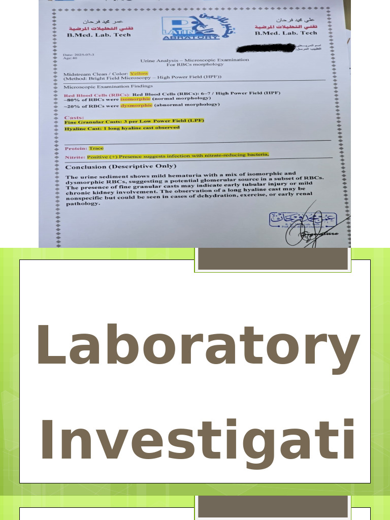 Comprehensive Guide to Laboratory Investigations | PDF | Anemia | Blood ...