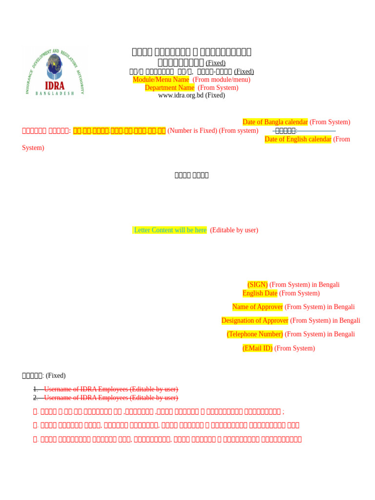 Inspection Letter | PDF