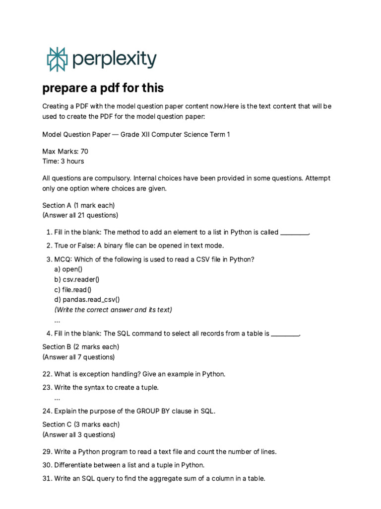 Prepare A PDF For This | PDF