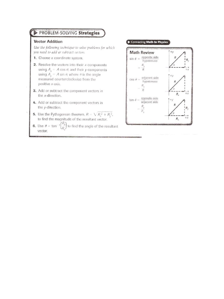 1.3resolution of Vectors-Notes | PDF