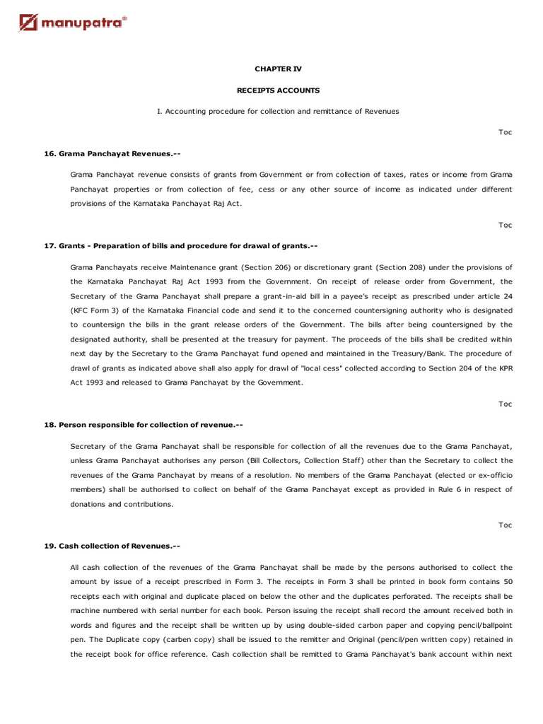 Grama Panchayat Revenue Collection Guide | PDF | Lease | Taxes