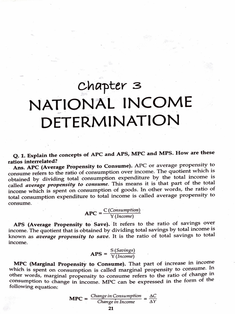 Shiv Das Ch-3 National Income | PDF | Consumption (Economics) | Income