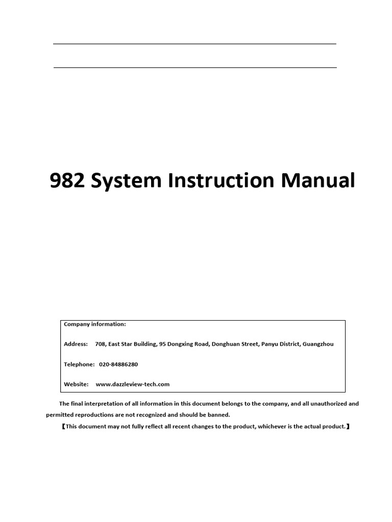 982 System Instruction Manual Overview | PDF | Icon (Computing ...