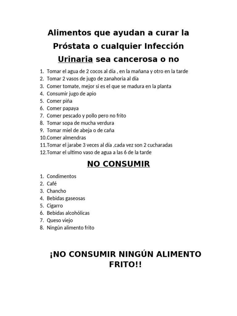 Alimentos Que Ayudan A Curar La | PDF
