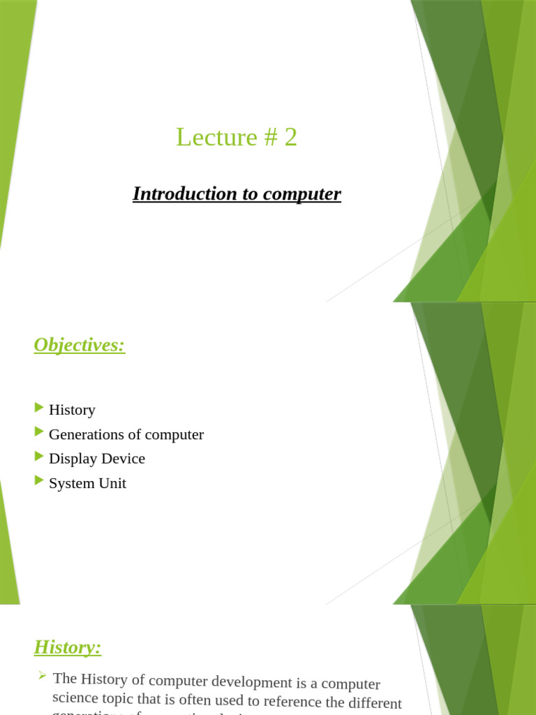 Lecture 2 For The Basics of Computer Applications | PDF | Computer ...