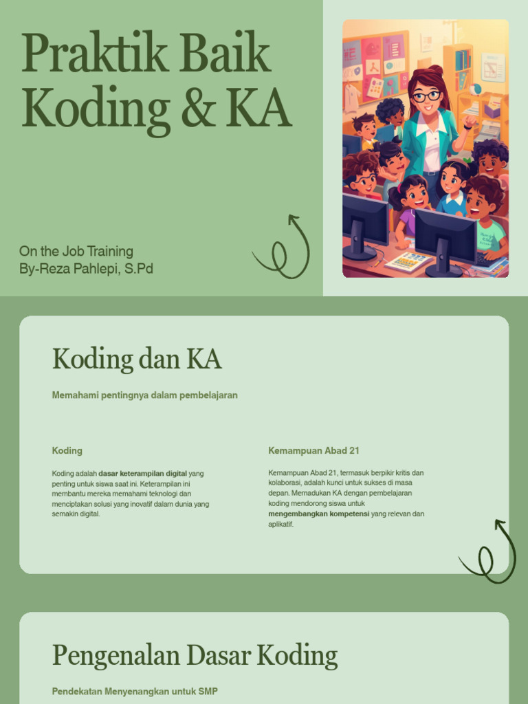 Praktik Baik Koding untuk Siswa SMP | PDF
