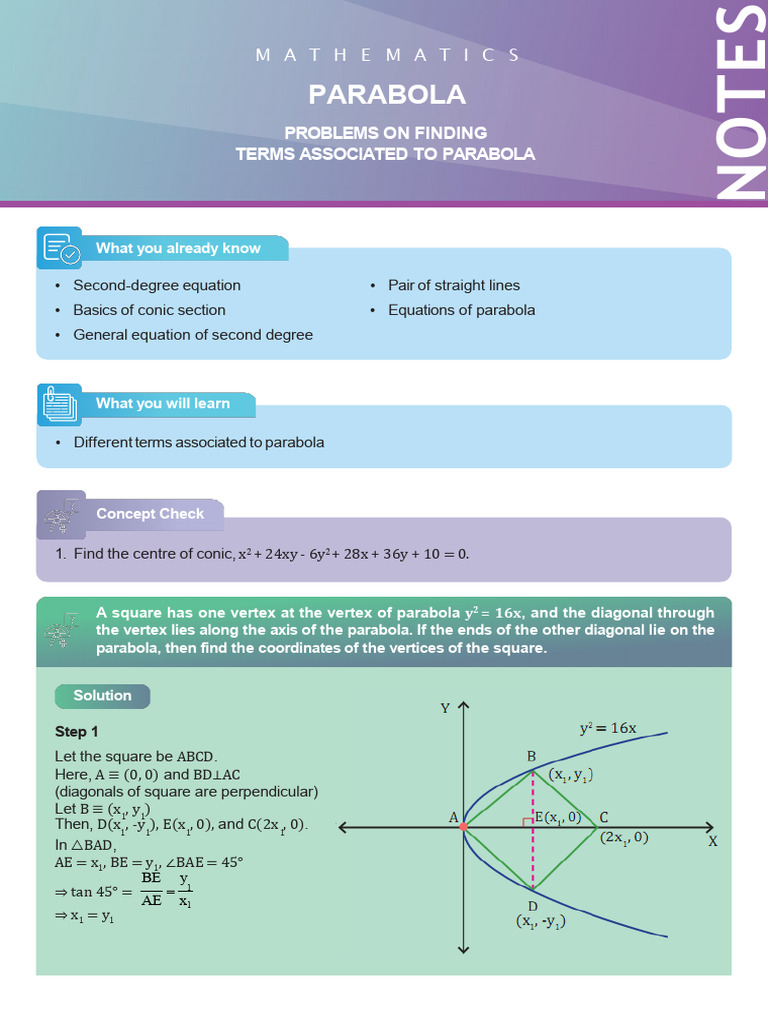 3problems On Finding Terms Associated To Parabola - 251030 - 140020 ...