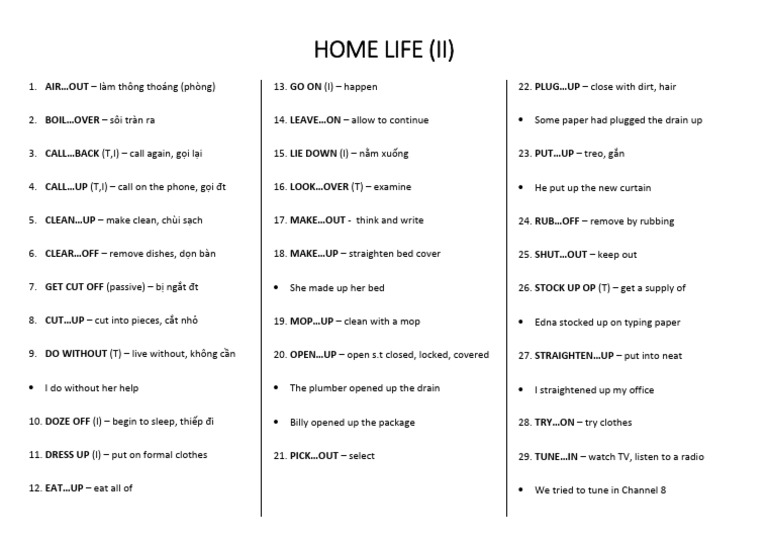 Unit3 Home Life 2 | PDF