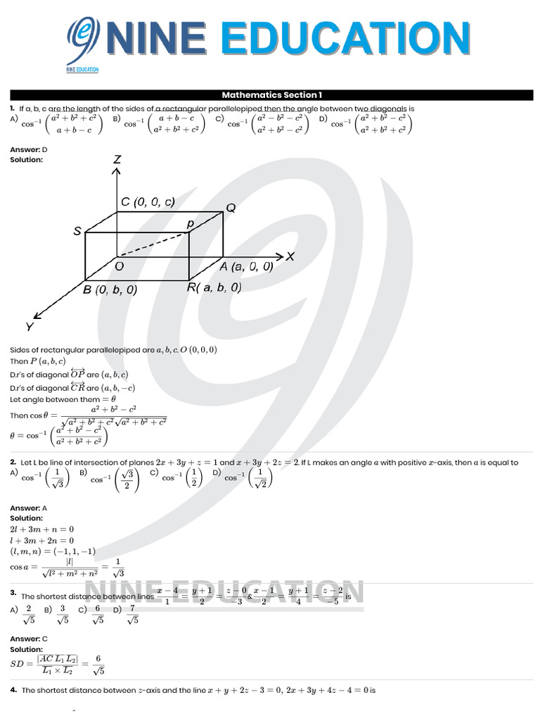 Junior Advance Solutions | PDF | Euclidean Geometry | Euclidean Plane ...
