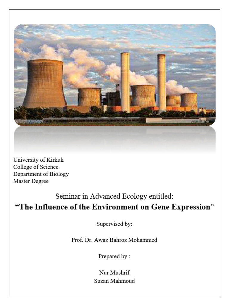 Environmental Impact on Gene Expression | PDF | Epigenetics | Gene ...
