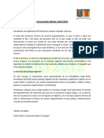 Comunicado Recolección de Firmas