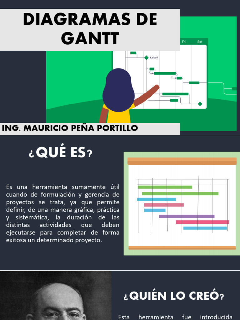 Guía Práctica de Diagramas de Gantt | PDF | Informática