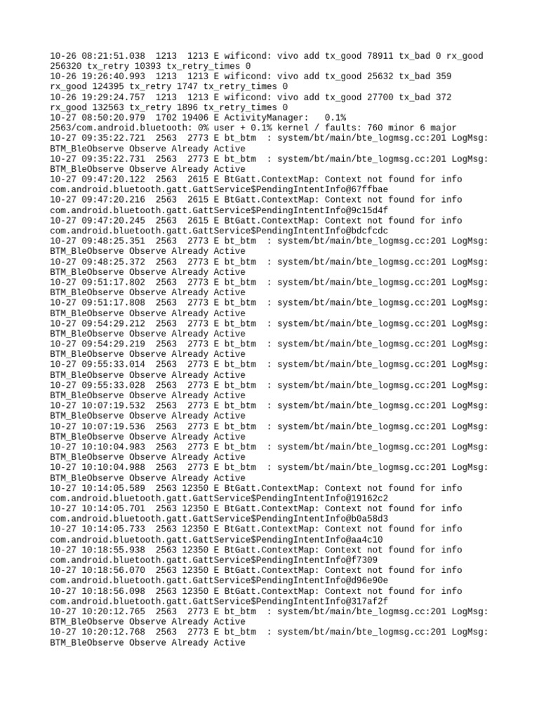 Log | PDF | Computer Programming | Operating System Technology