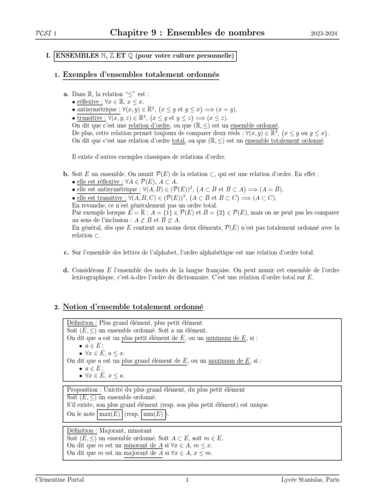 Ensembles de Nombres : N, Z, Q, R | PDF | Inclusion (mathématiques ...