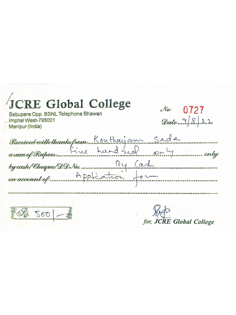 JCRE Admission | PDF