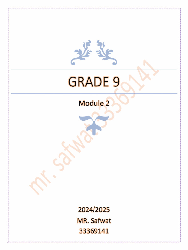 Grade 9 - M 2 | PDF