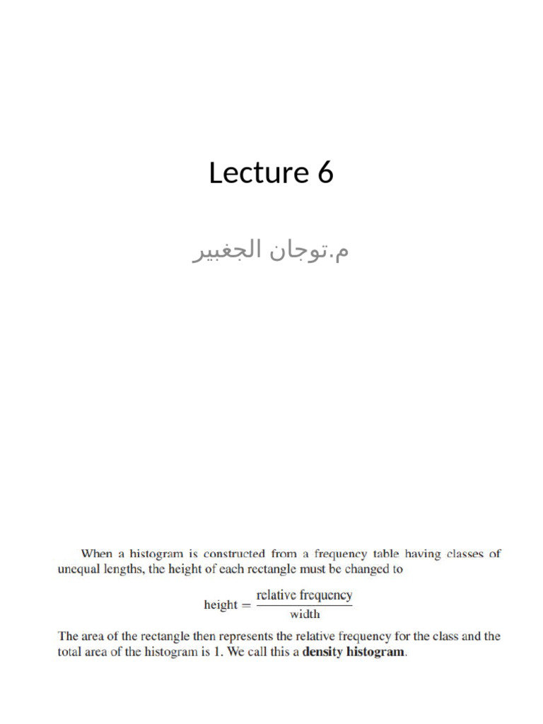Lecture 6 | PDF