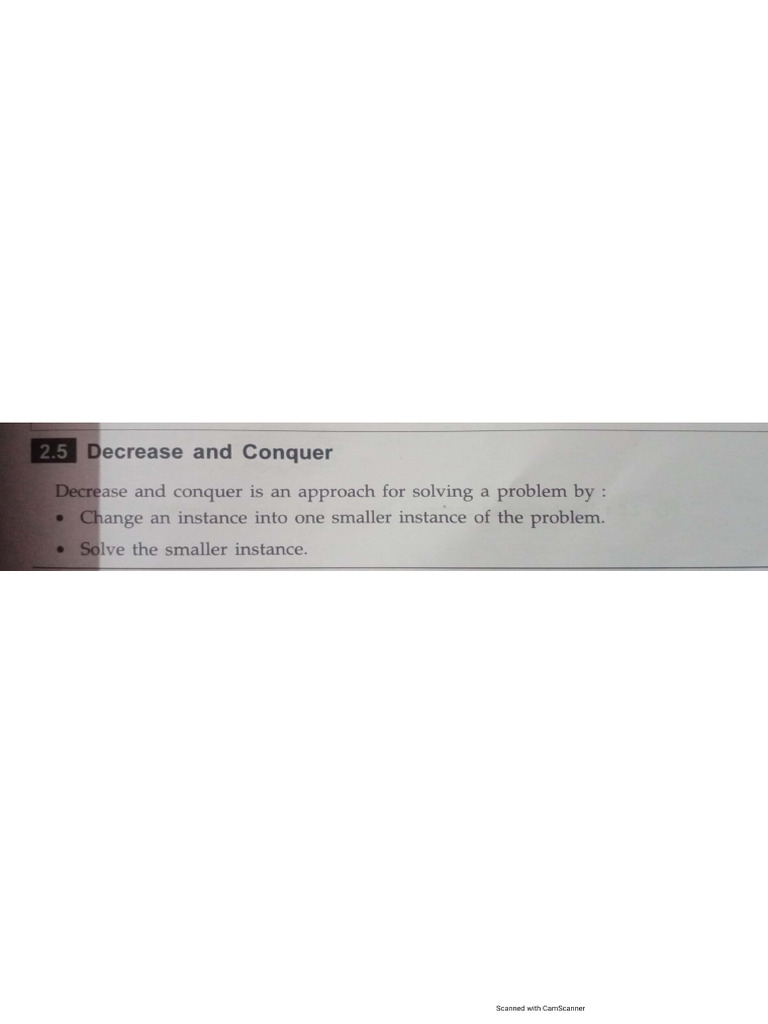 Unit 2 - Decrease and Transform and Conquer Notes | PDF