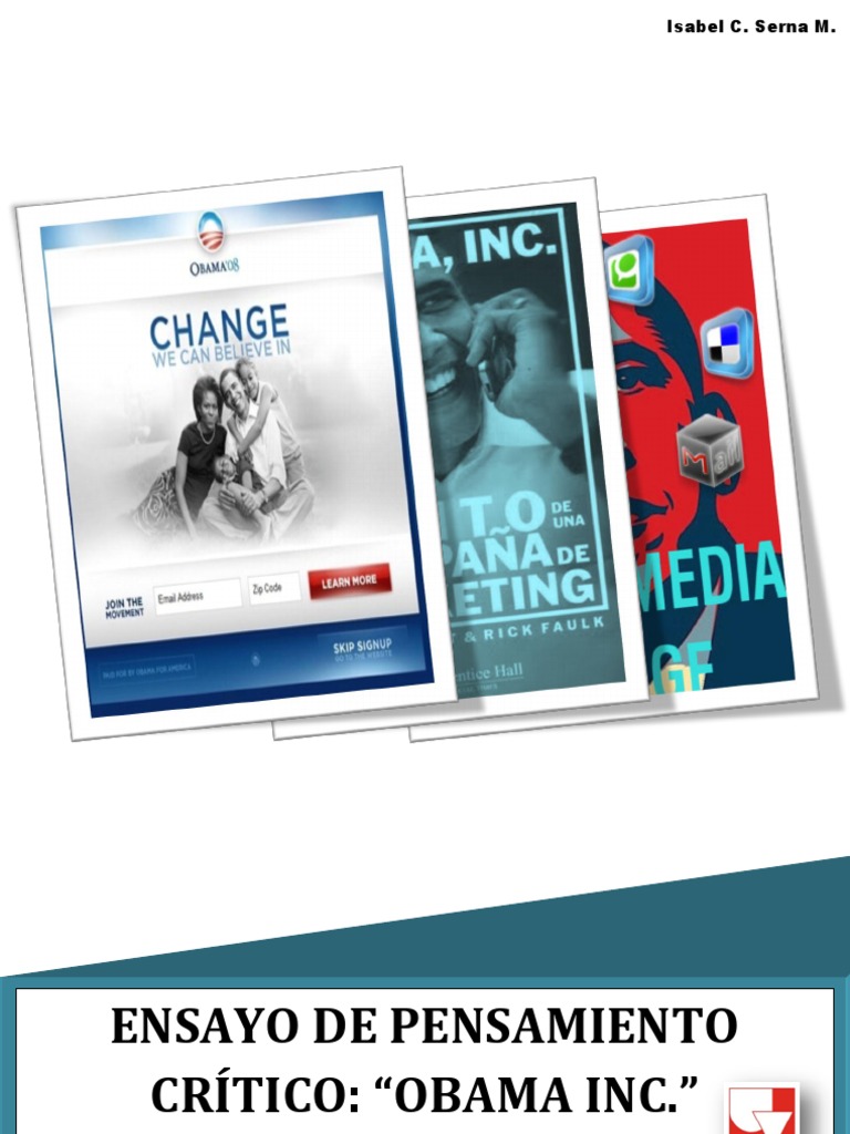 Ensayo Obama Inc | PDF | Barack Obama | Presidentes de los Estados Unidos