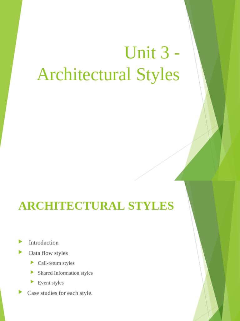 Understanding Architectural Styles in Software | PDF | Thread ...