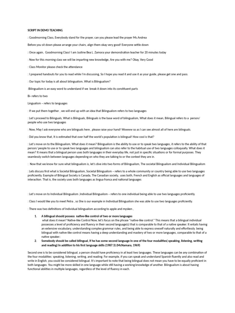 Understanding Bilingualism in Education | PDF | Multilingualism | Fluency