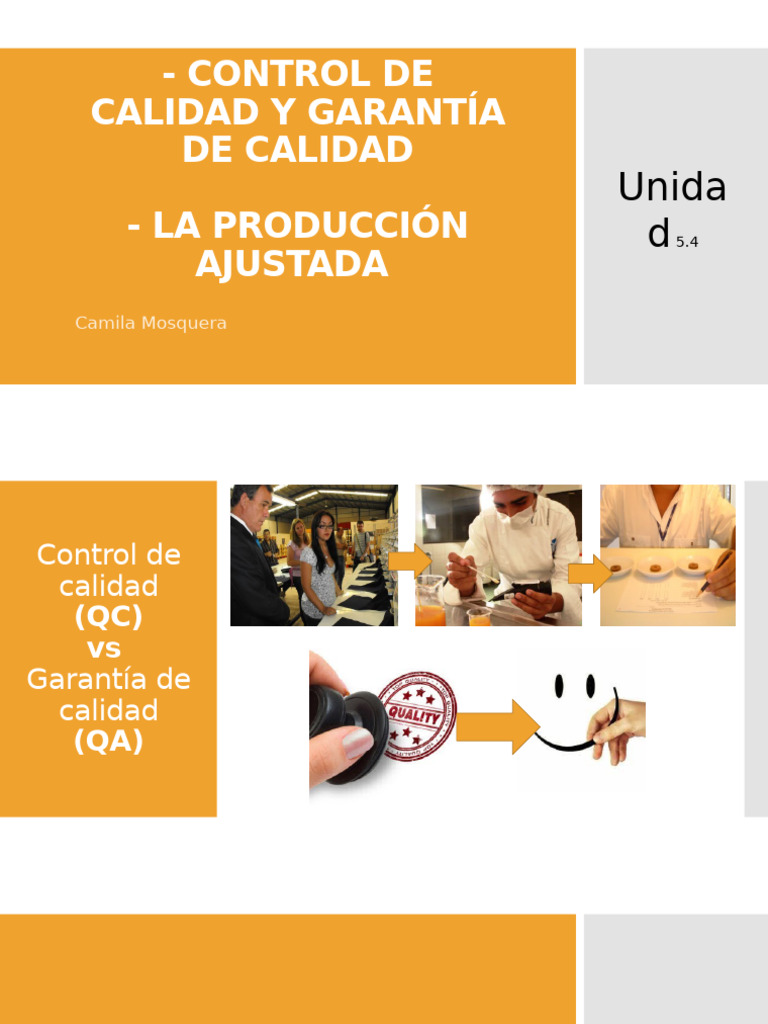 Control y Garantía de Calidad Efectiva | PDF | Calidad (comercial ...