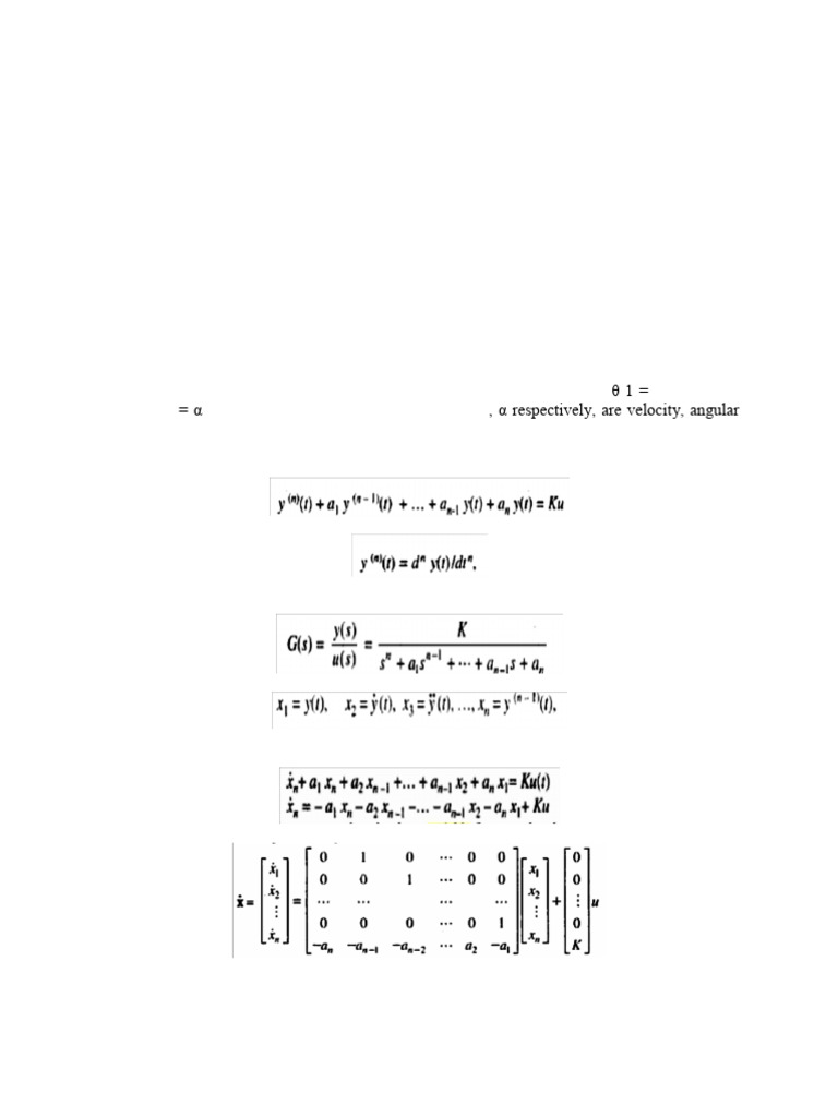 State Variable Analysis U5 | PDF | System Of Linear Equations | Matrix ...
