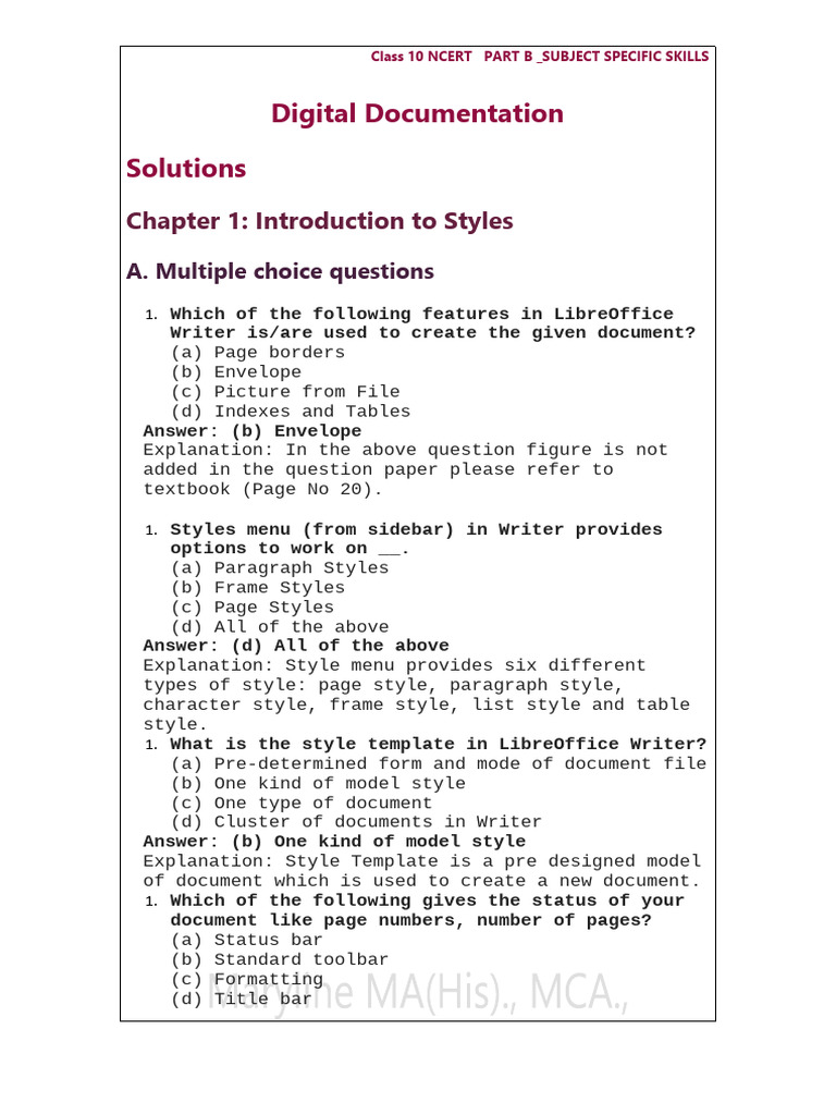 NCERT Class 10 Digital Documentation Guide | PDF | Macro (Computer ...