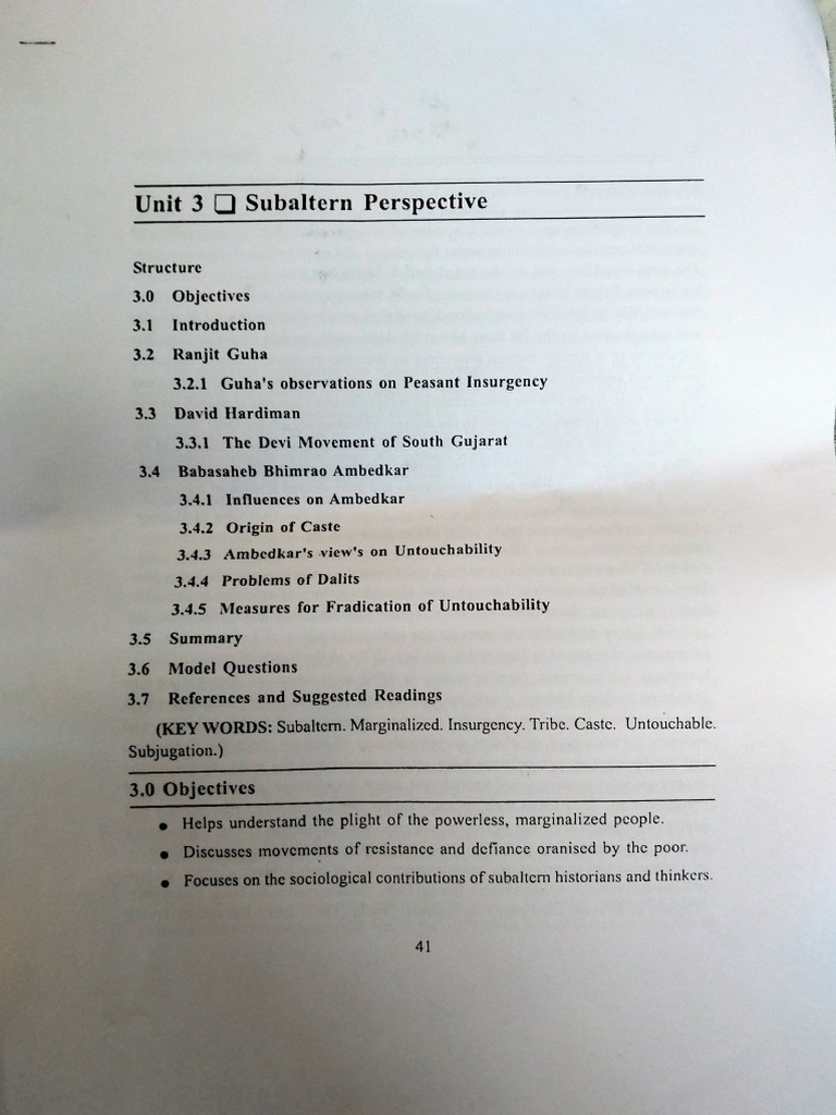 Subaltern Perspective | PDF