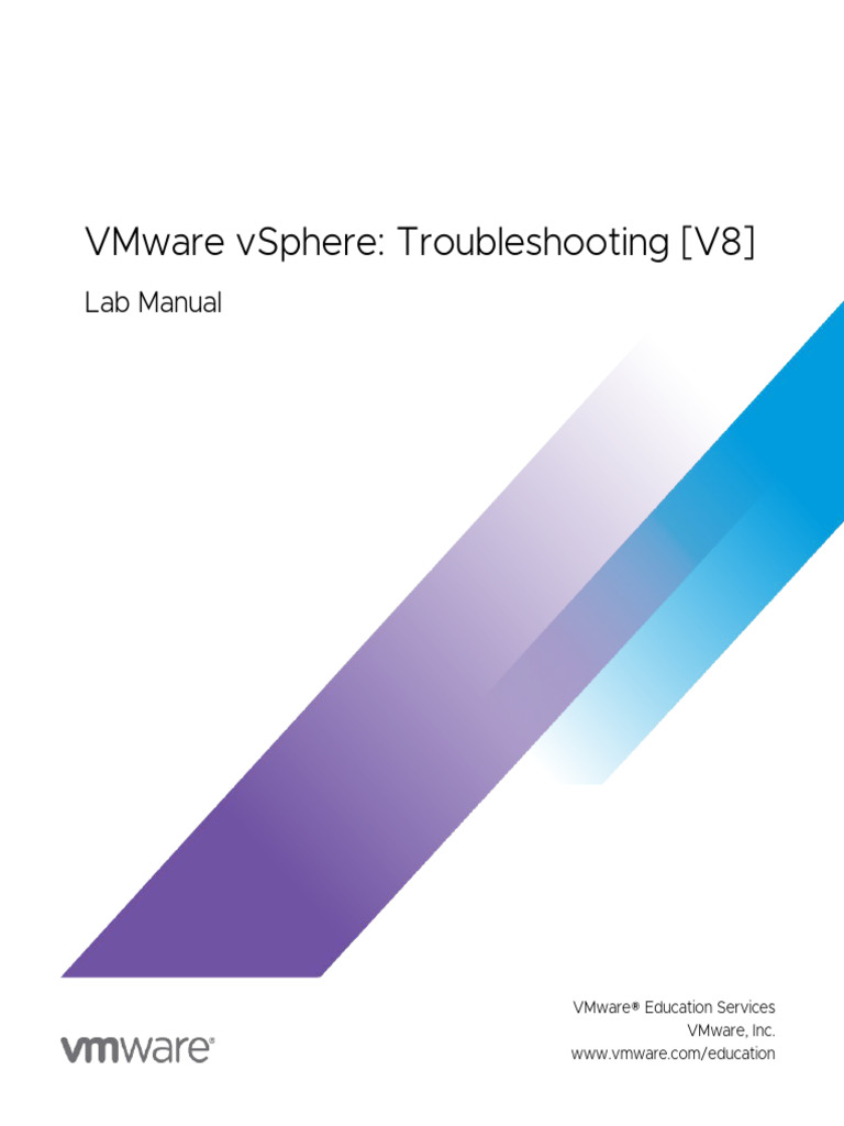 VMware vSphere Troubleshooting Lab Manual | PDF | Ip Address | Command ...