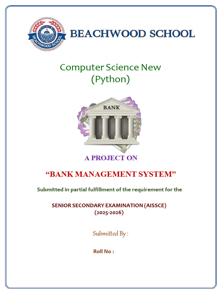Bank Management System (BMS) | PDF | Computer Programming | Computing