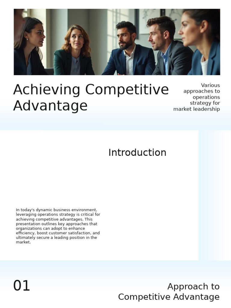 Achieving Competitive Advantage | PDF | Strategic Management ...