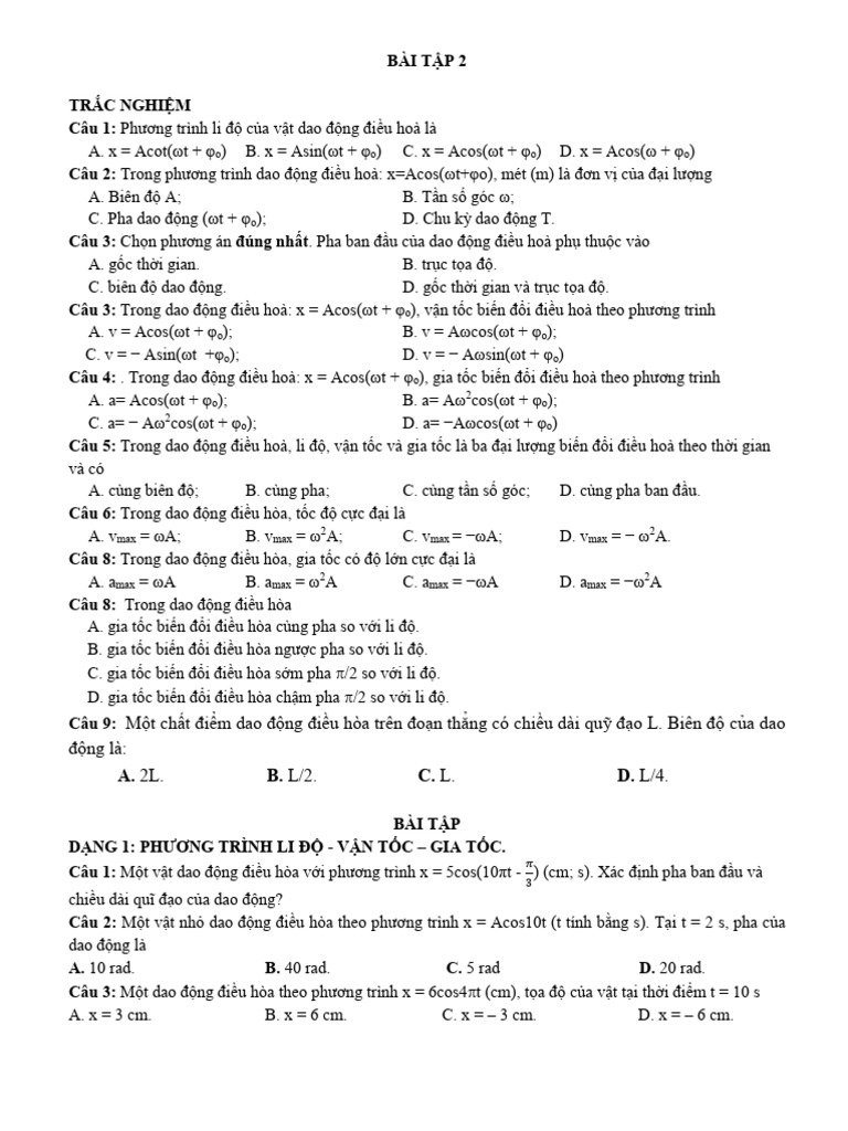 BAI TAP 2-hs | PDF