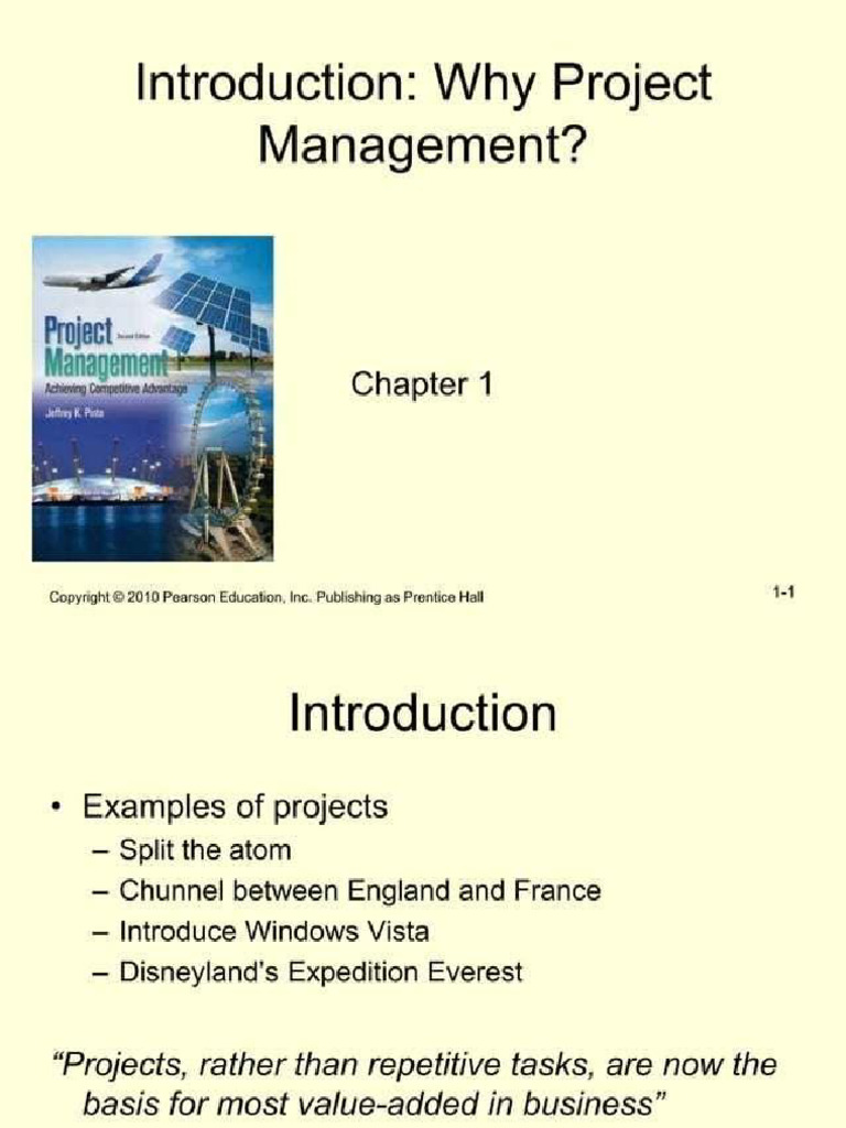 PM Chapter 1 | PDF