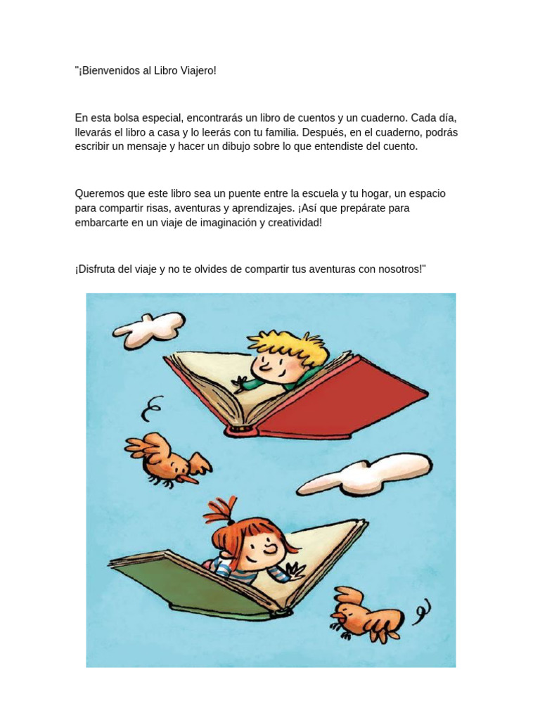 Bienvenidos Al Libro Viajero | PDF