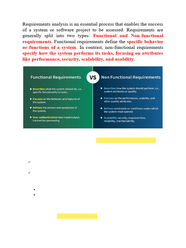 Understanding Functional vs Non-Functional Requirements | PDF ...