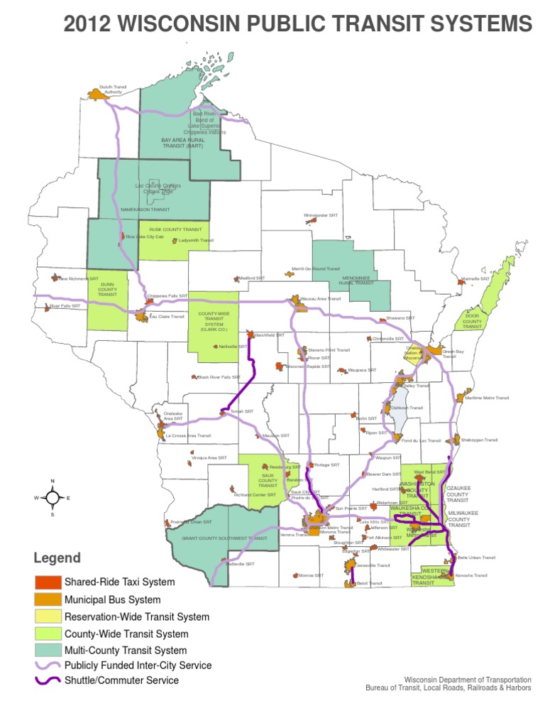 Wisconsin Public Transit Systems Overview | PDF