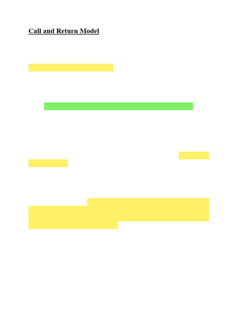 Importance of Call and Return Architecture | PDF | Object Oriented ...