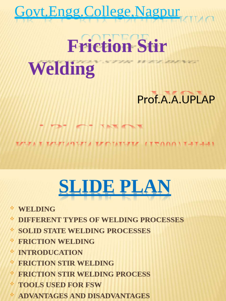 Friction Stir Welding Overview and Insights | PDF | Welding | Construction