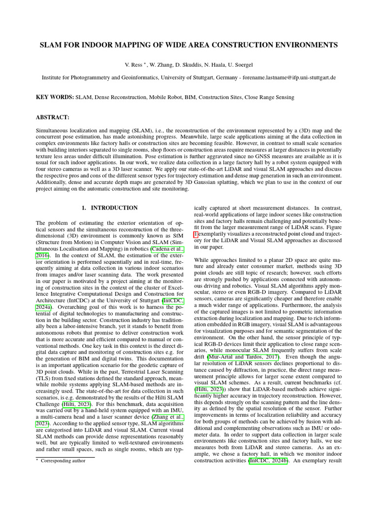SLAM for Large-Scale Indoor Mapping | PDF | Lidar | Rendering (Computer ...