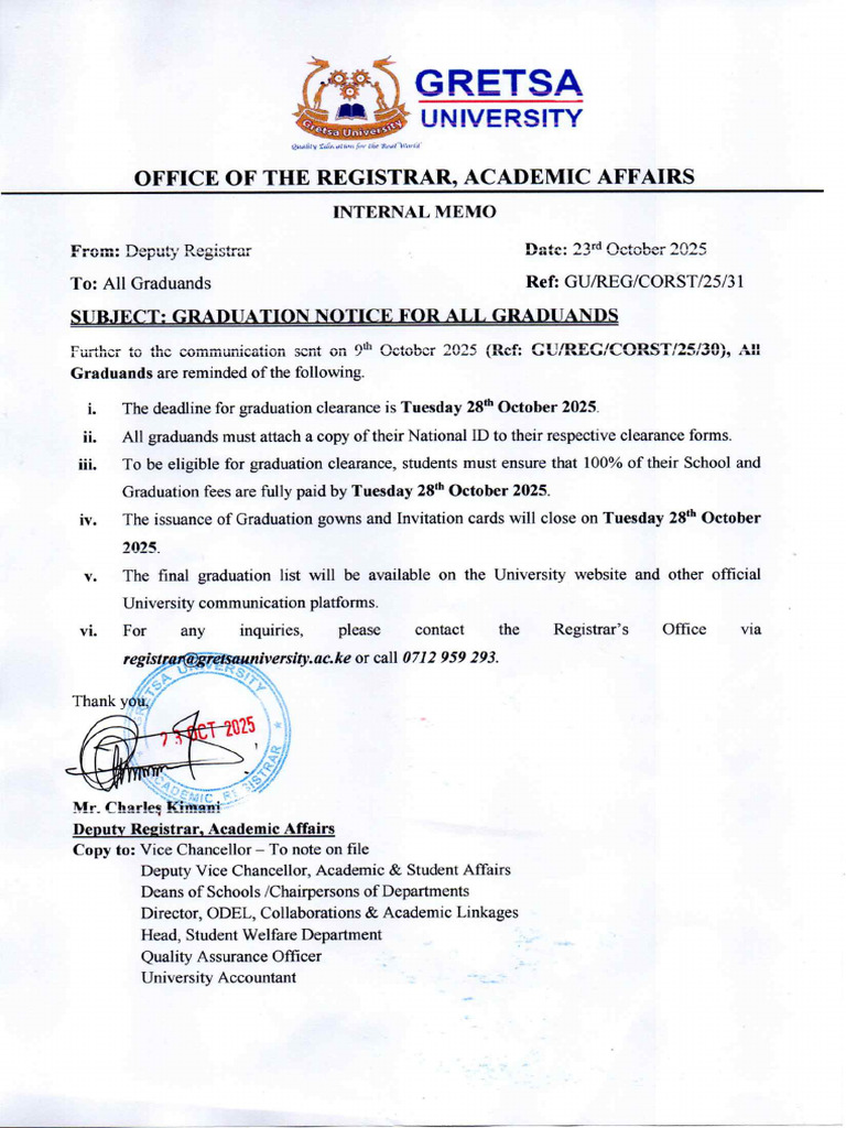 Graduation List | PDF