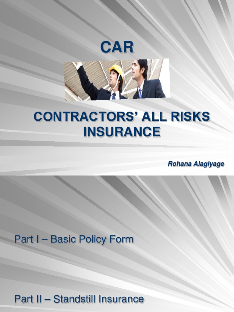 Detail policy features of car insurance