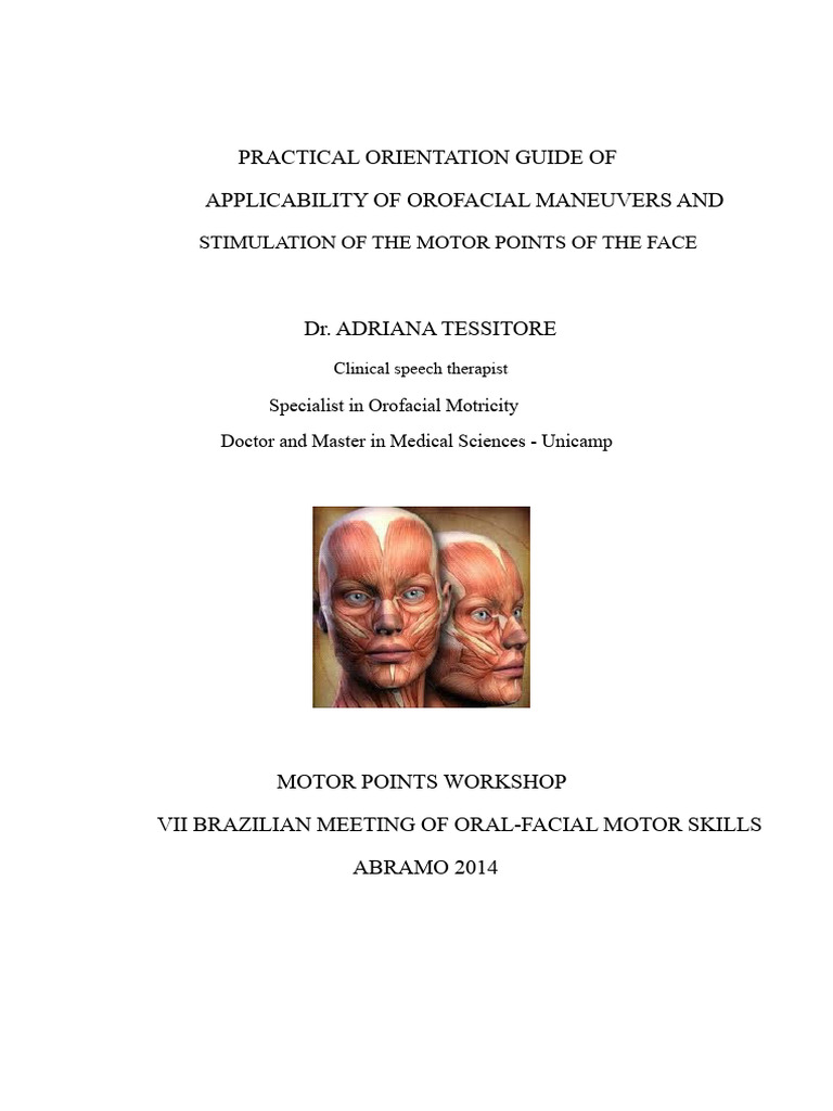 Orofacial Maneuvers Guide for Therapists | PDF | Human Nose | Tongue