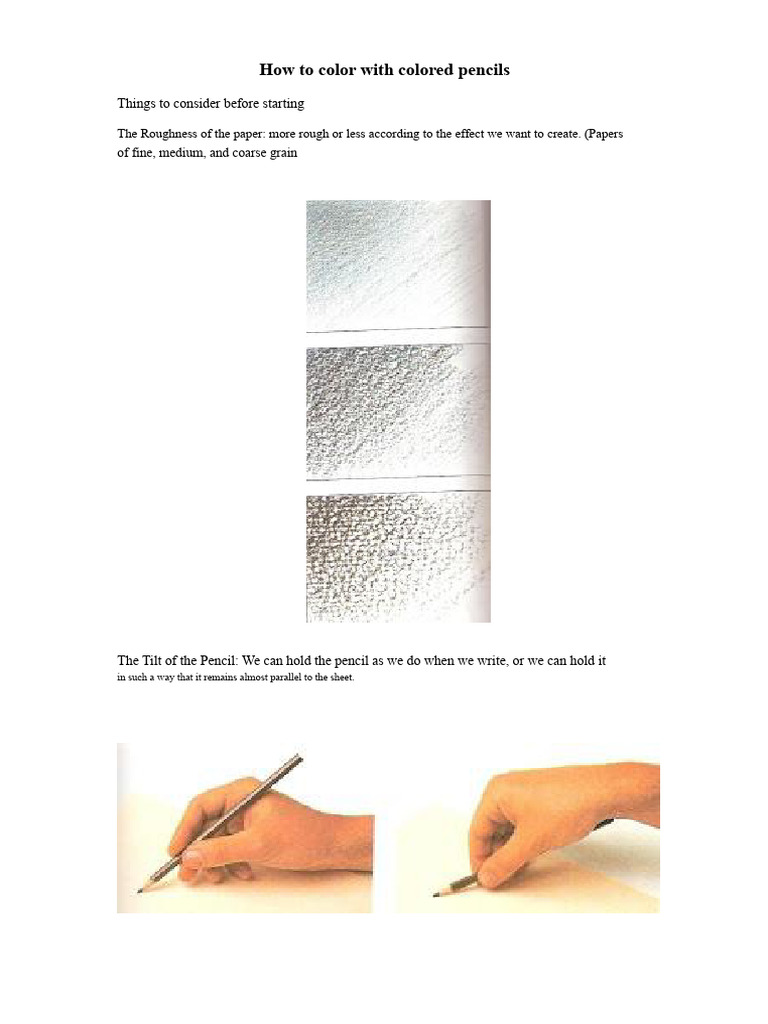 Colored Pencil Techniques Explained | PDF