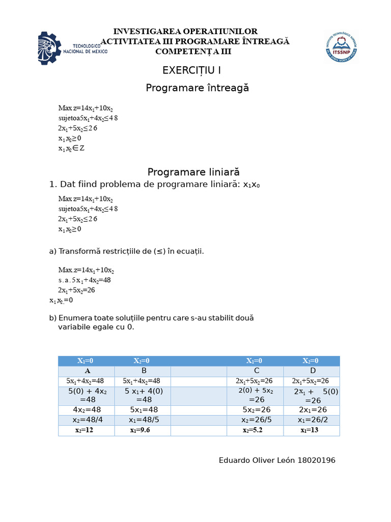 Programare Integrală | PDF
