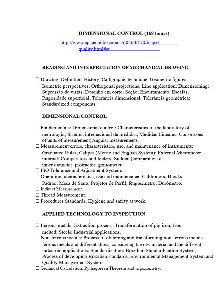 Quality Inspector Training Overview | PDF