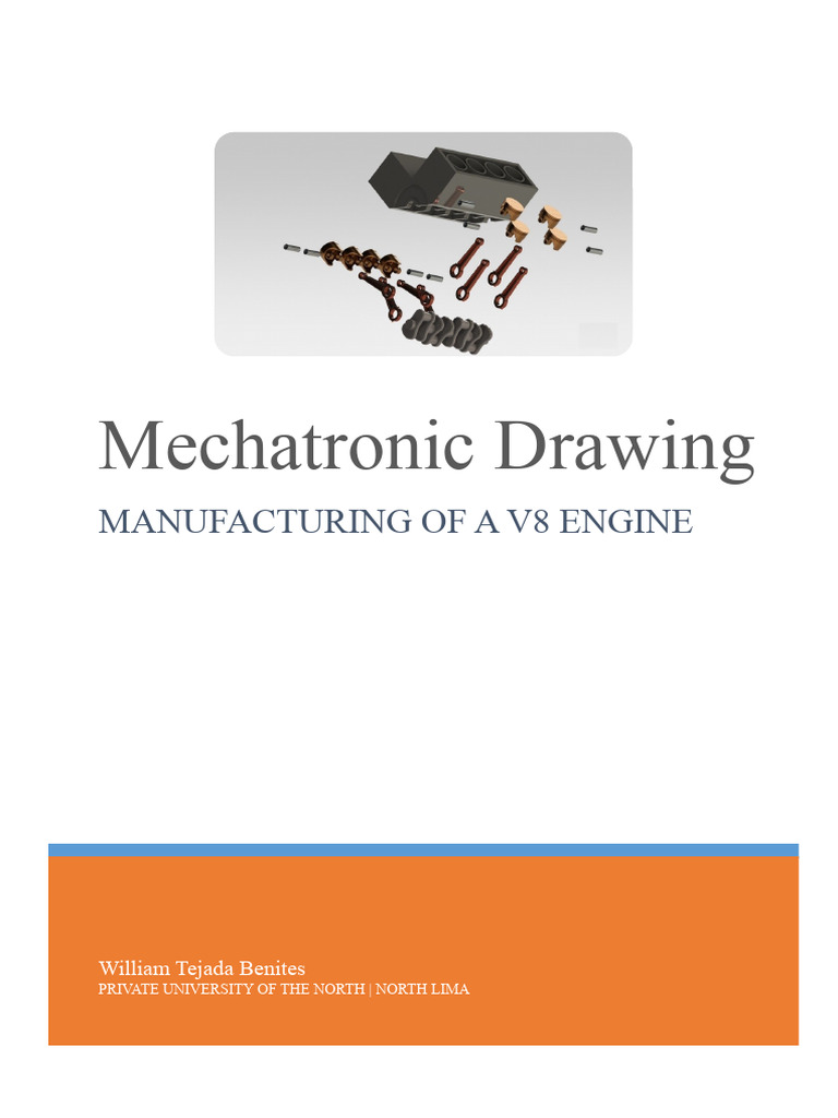 V8 Engine Mechatronic Design Guide | PDF | Piston | Engines