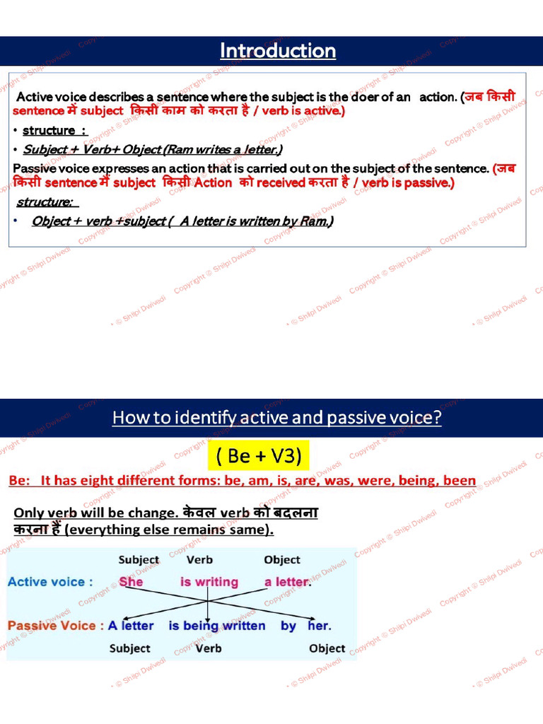 Active Passive Voice Full PDF English | PDF